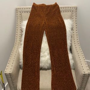 Bronze Glitter Beach Pants